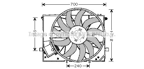 AVA QUALITY COOLING Ventilaator,mootorijahutus MS7506